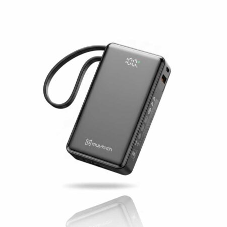MUVTECH MINI MATE 10000MAH 22.5W POWER BANK BUILT-IN TYPE-C CABLE